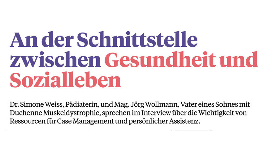 Screenshot des Artikels &bdquo;An der Schnittstelle zwischen Gesundheit und Sozialleben&ldquo;